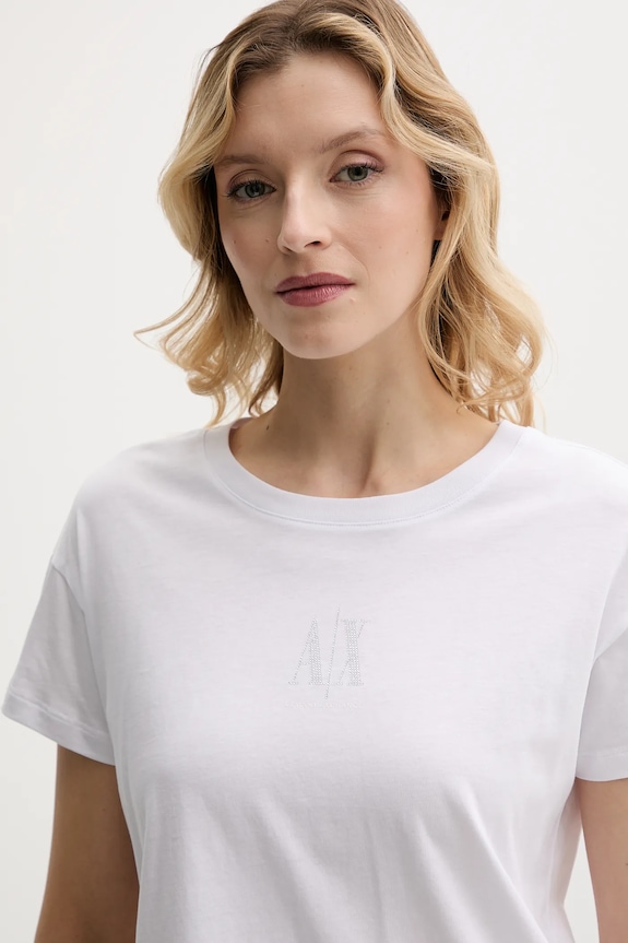 Armani Exchange pamut póló fehér XW000830.AF10356.NOS