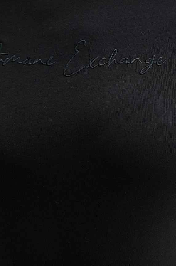 Armani Exchange pamut póló XW000839.AF10356 fekete