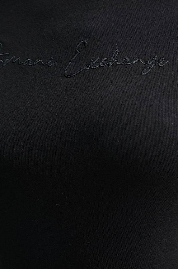 Armani Exchange pamut póló XW000839.AF10356 fekete