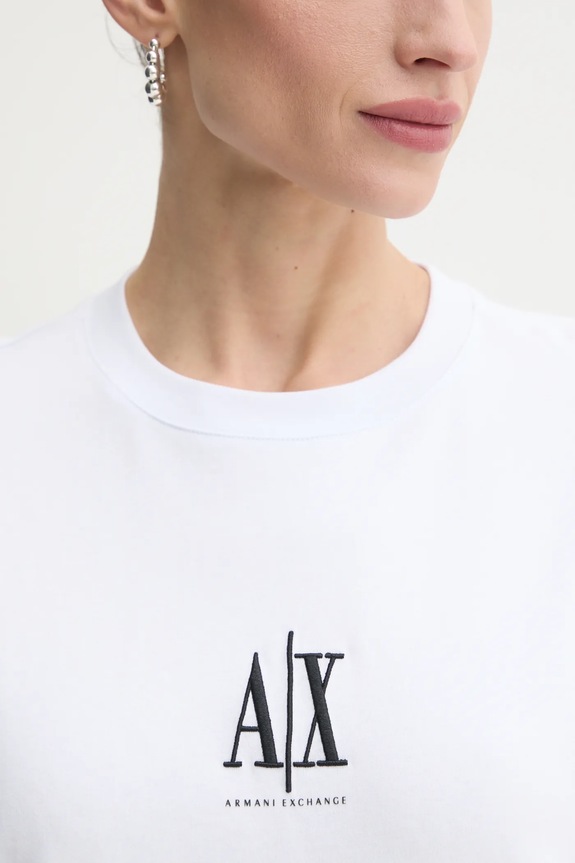 Bavlnené tričko Armani Exchange XW001182.AF15085.NOS biela