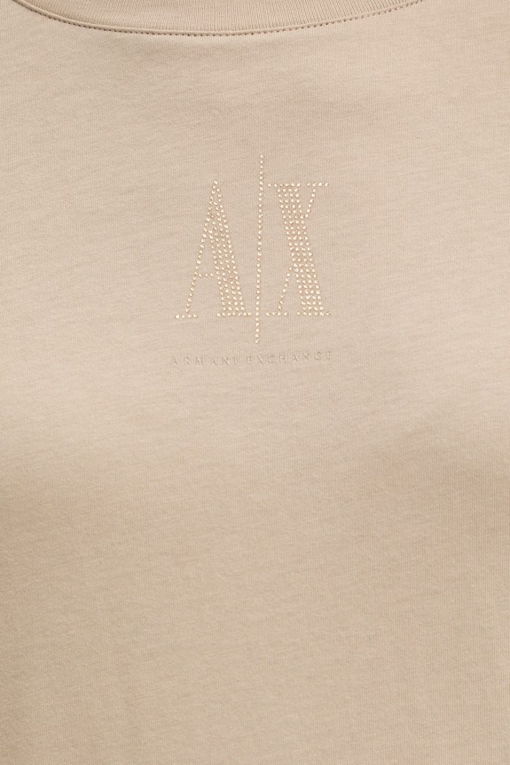 Armani Exchange tricou din bumbac XW000830.AF10356 bej