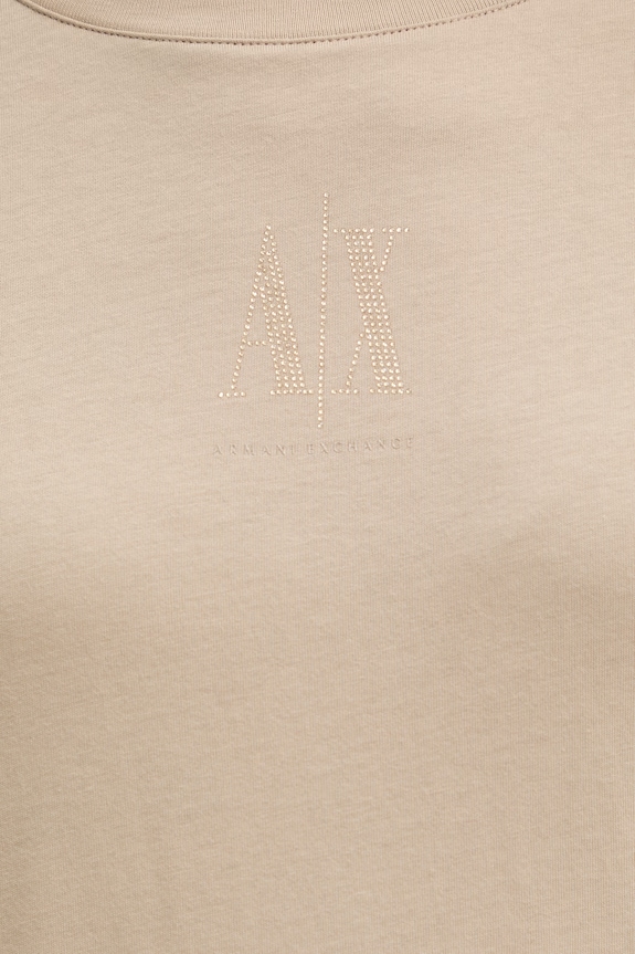 Armani Exchange tricou din bumbac XW000830.AF10356 bej
