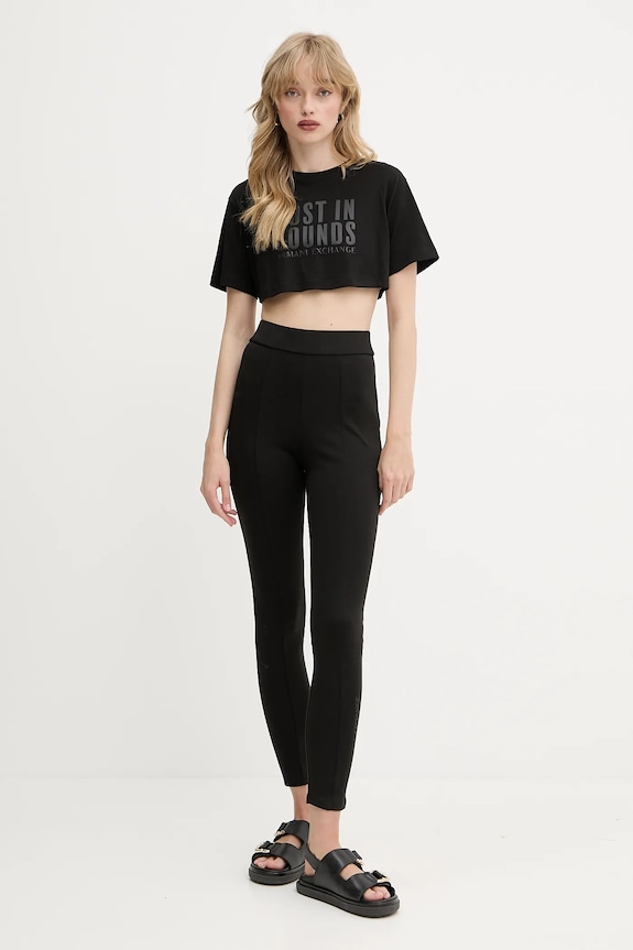 Bavlněné tričko Armani Exchange XW000546.AF10359 černá SS25