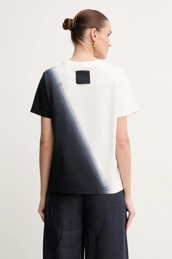 Odzież Liviana Conti t-shirt bawełniany L5SW77 biały