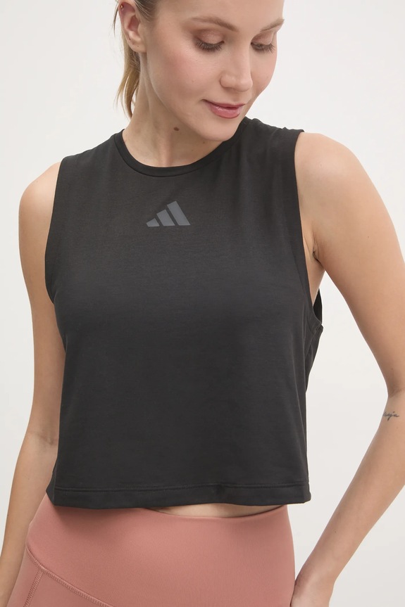 adidas Performance top de antrenament negru JJ3501