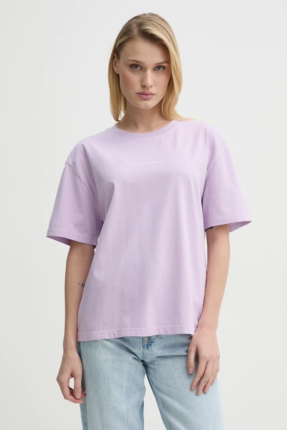 Marc O'Polo tricou din bumbac print violet 5000005950