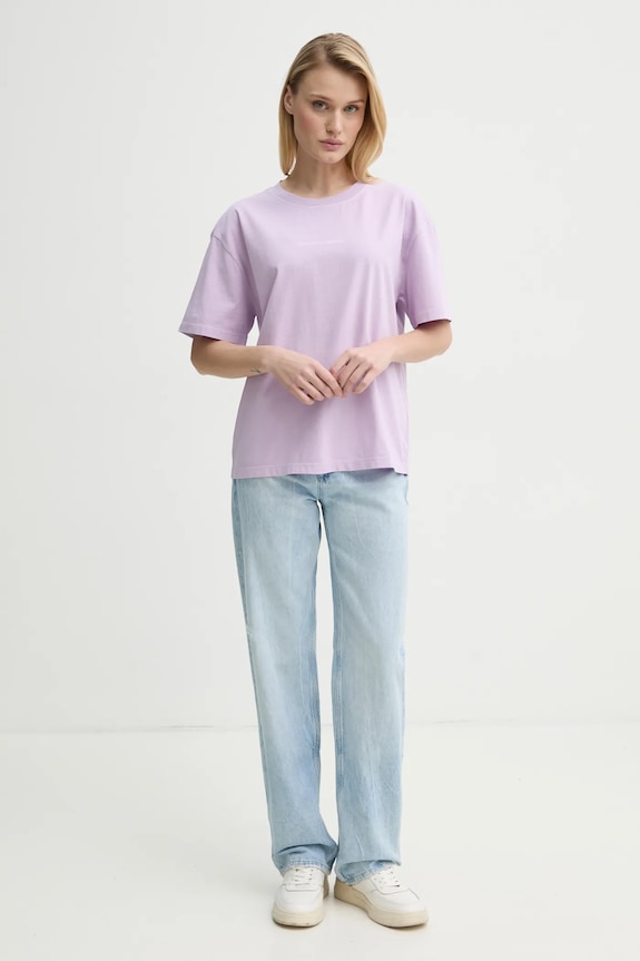 Marc O'Polo tricou din bumbac 5000005950 violet SS25