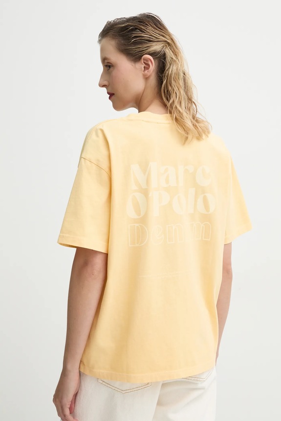 Îmbrăcăminte Marc O'Polo tricou din bumbac 5000005950 galben