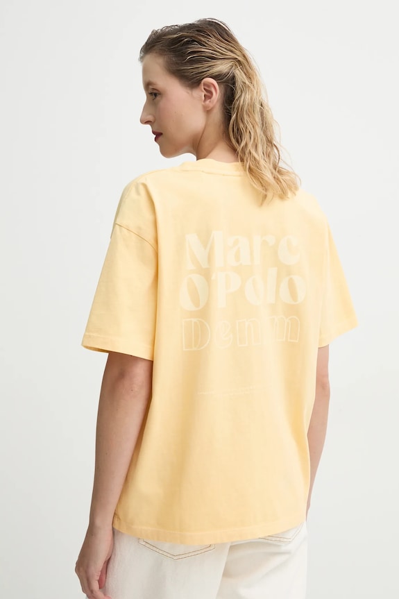Îmbrăcăminte Marc O'Polo tricou din bumbac 5000005950 galben
