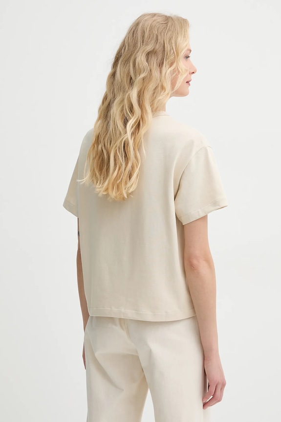 Abbigliamento A.P.C. t-shirt in cotone annie - GOTS COHBQ.F26495 beige