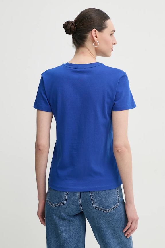 Odzież Marc O'Polo t-shirt bawełniany 502229351055 fioletowy