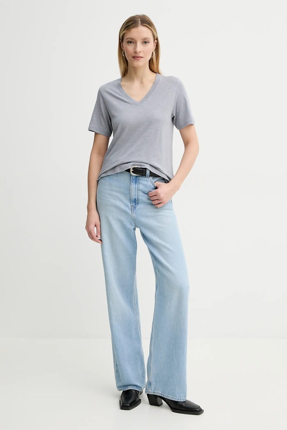 Tričko Marc O'Polo 503212151381 modrá SS25