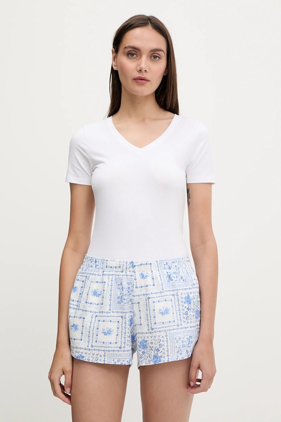 Ρούχα Μπλουζάκι Guess NEW CARRIE O5RI02.KBBU1 λευκό