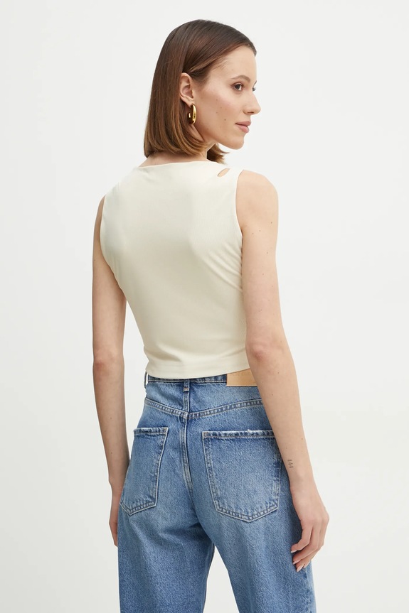 Oblečenie Blúzka Guess W5RP13.KAQL2 béžová