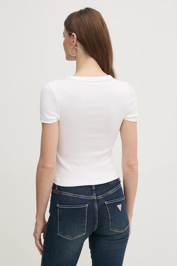 Îmbrăcăminte Guess tricou W5RI68.KA0H1 alb