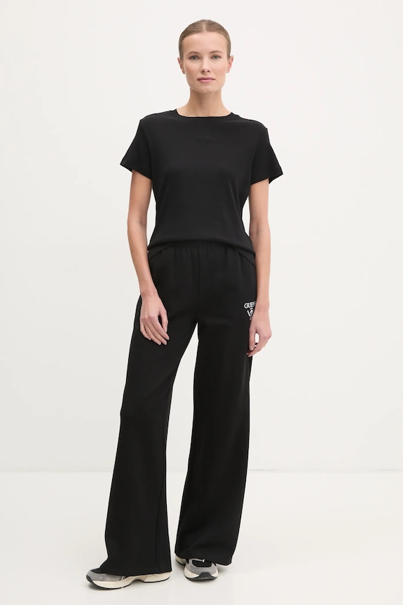 Guess t-shirt bawełniany GELSEY V5RI14.KCOI1 czarny SS25