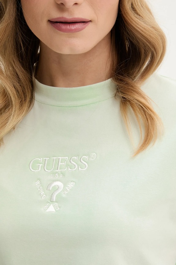 Guess t-shirt COLETTE zielony V4YI20.KCDH1