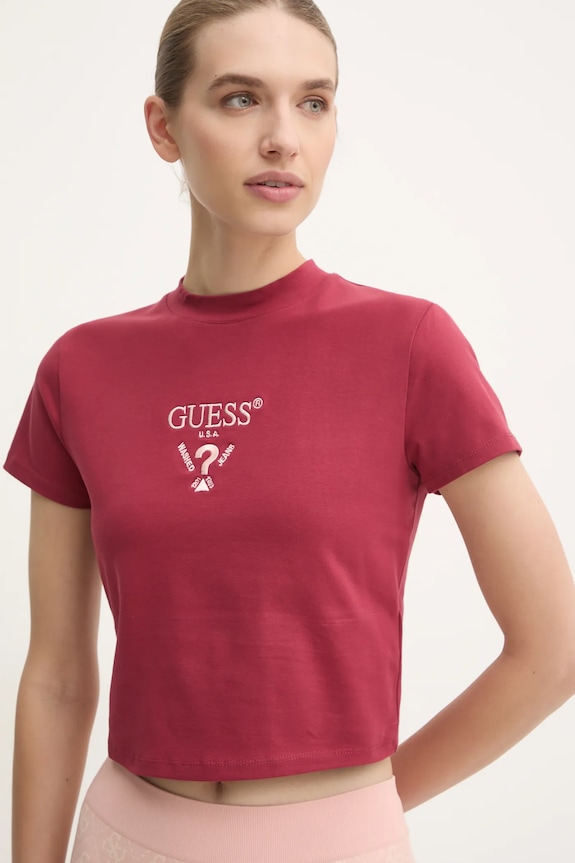Guess t-shirt COLETTE burgundia V4YI20.KCDH1