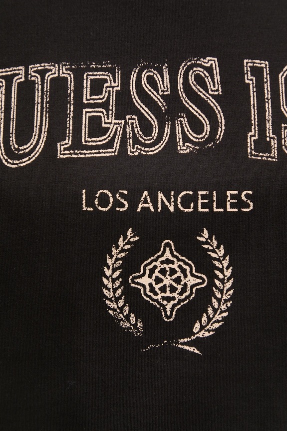 Guess t-shirt bawełniany SUZANNE V5RI00.KA260 czarny