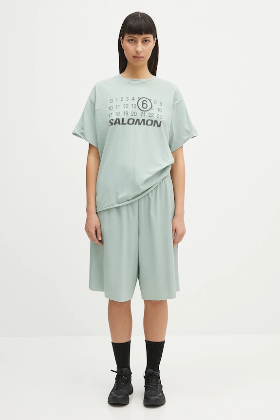 Футболка MM6 Maison Margiela x Salomon S52GC0345 бірюзовий