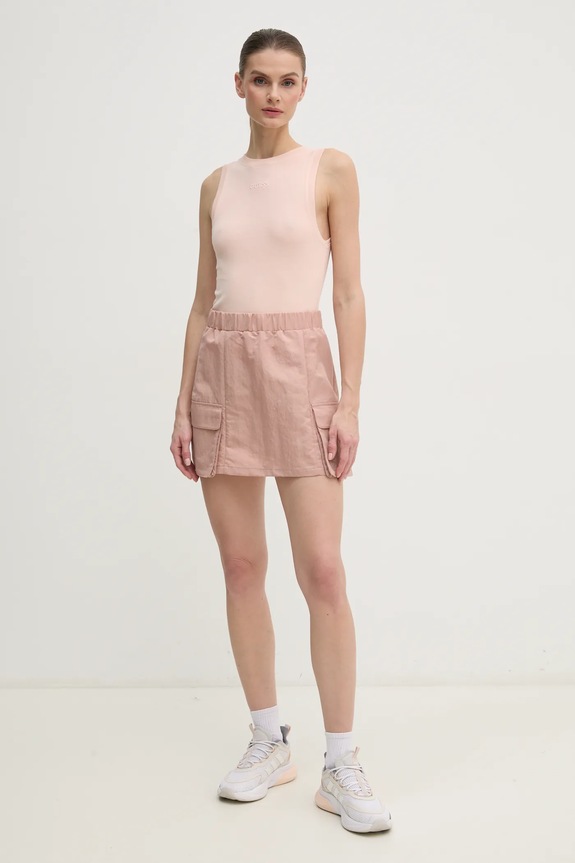 Βαμβακερό τοπ Guess GELSEY V5RP14.KCOI1 ροζ SS25