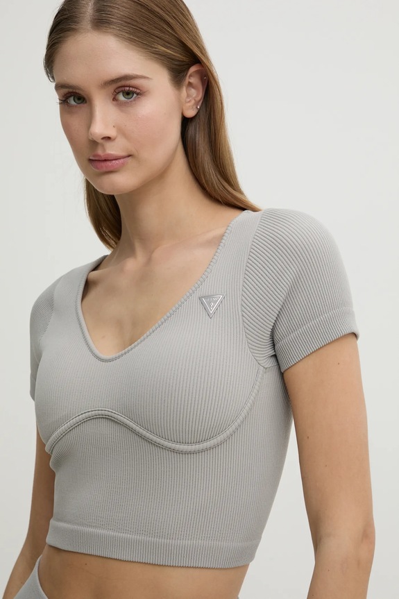 Tričko Guess MARTINA slim sivá V5RP06.Z3KH0