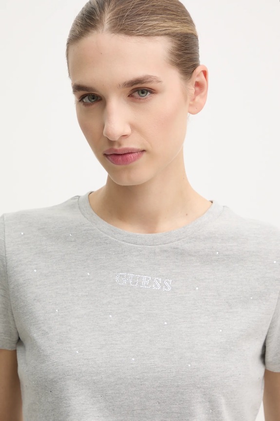 Tričko Guess RHINESTONES šedá V5RI18.I3Z14