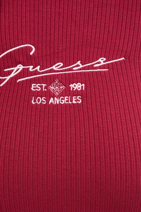 Guess t-shirt SUZANNE V5RP00.KBCO2 bordowy