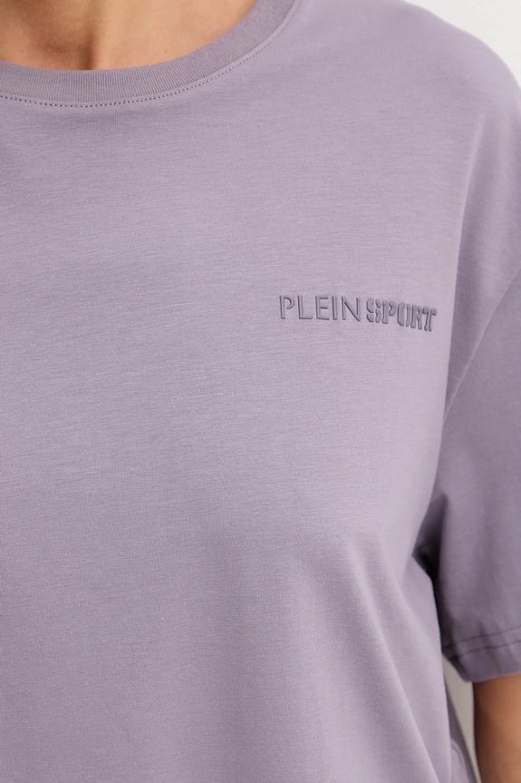 PLEIN SPORT t-shirt SAEC.WTK3560.STE001N fioletowy
