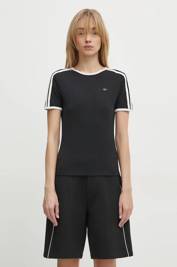 adidas Originals t-shirt 3-Stripes Cali Tee regular black JD5468