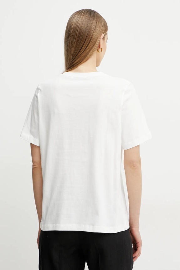 Odzież Luisa Spagnoli t-shirt bawełniany 542081 biały