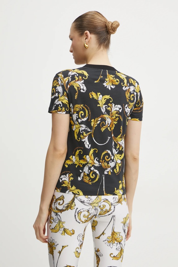 Oblečení Tričko Versace Jeans Couture 78HAH613.JS458 černá