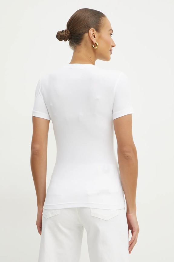 Odzież Versace Jeans Couture t-shirt 78HAHT00.CJ03T biały