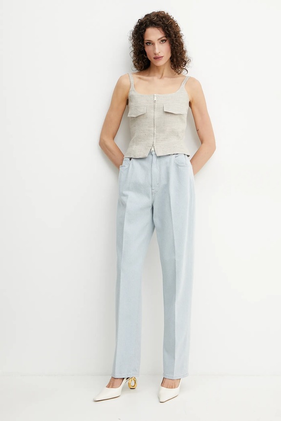 Lanena bluza Marella NICOLAS 2513161042 bež SS25