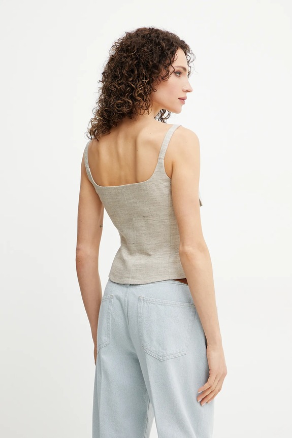 Odjeća Lanena bluza Marella NICOLAS 2513161042 bež