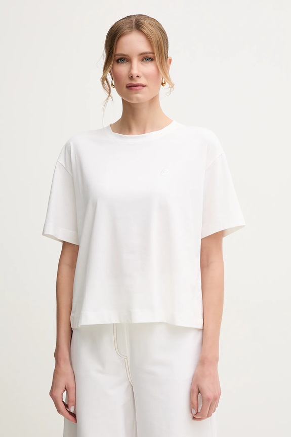 Marella t-shirt NEREIDE z elastanem biały 2513971044
