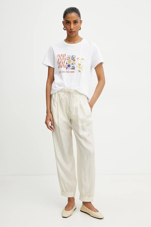 Marella t-shirt in cotone Emme by Marella 2515971071 bianco SS25