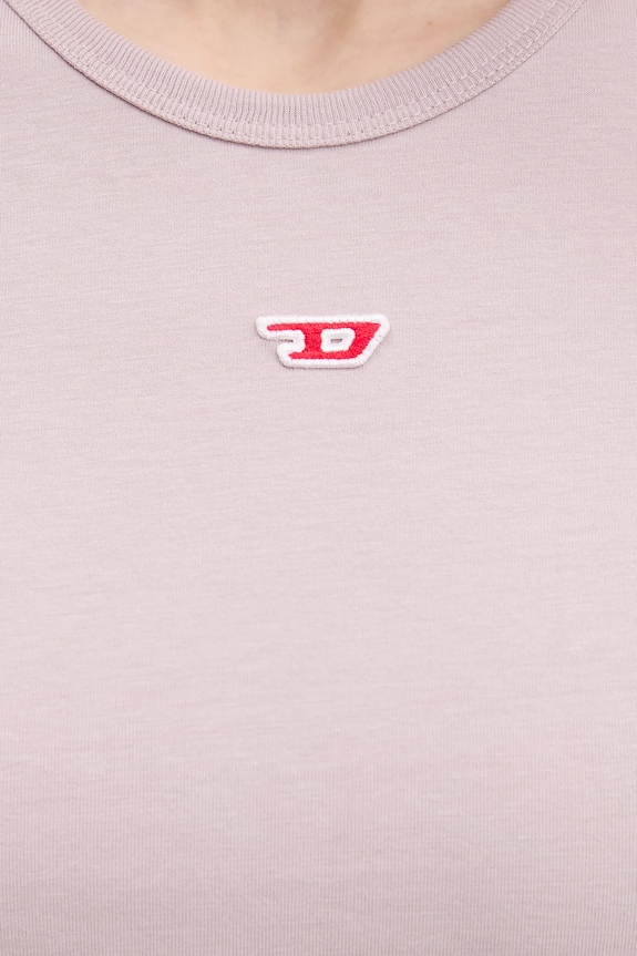 Bavlnené tričko Diesel T-UNCUTIE-LONG-D T-SHIRT A14962.0GRAI ružová