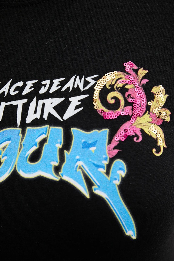 Versace Jeans Couture t-shirt 78HAH606.J0035 czarny