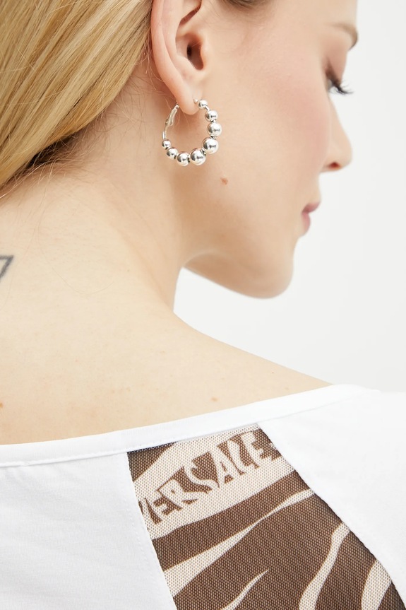 Μπλουζάκι Versace Jeans Couture 78HAH6A8.J0020 λευκό