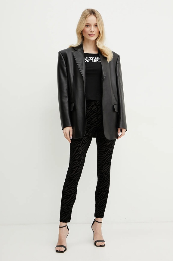 Μπλουζάκι Versace Jeans Couture 78HAH6A8.J0020 μαύρο SS25