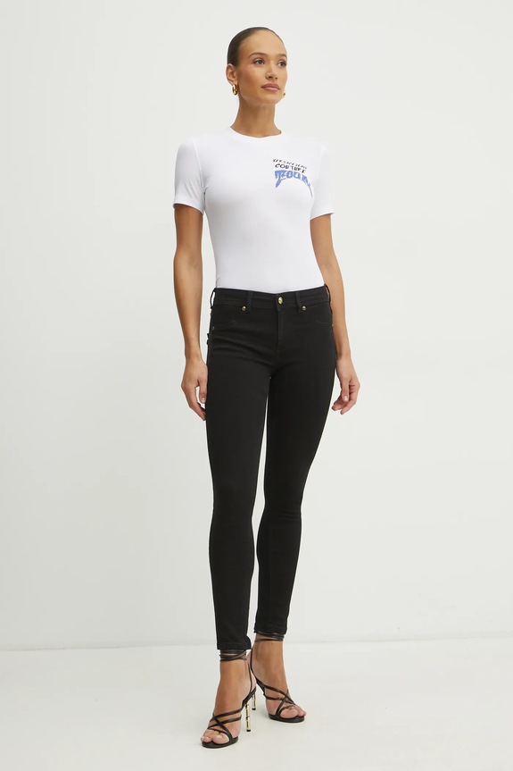 Versace Jeans Couture tricou 78HAHC07.CJ02C alb SS25