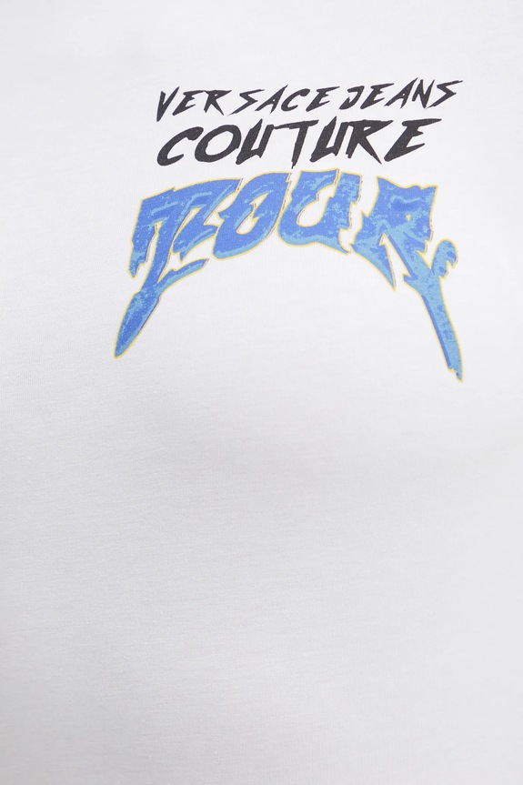 Versace Jeans Couture tricou 78HAHC07.CJ02C alb
