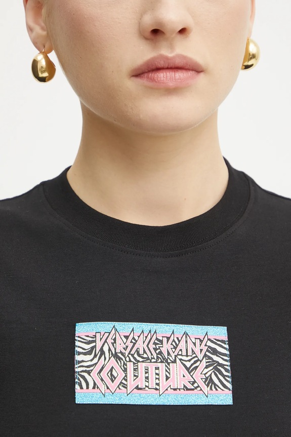 Versace Jeans Couture tricou 78HAHC09.CJ02C negru