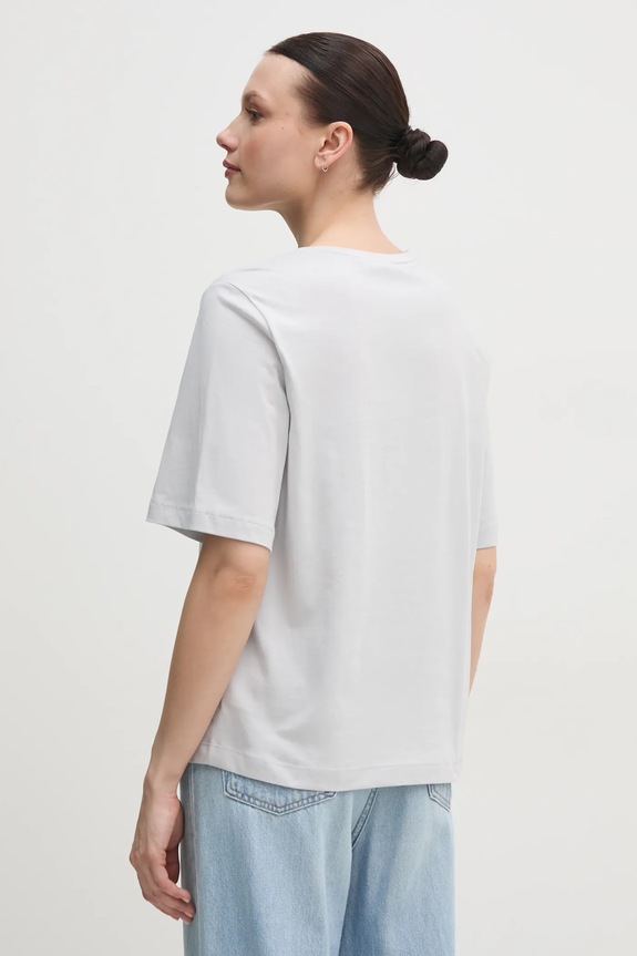 Odzież Sisley t-shirt bawełniany 3I1XL106R szary