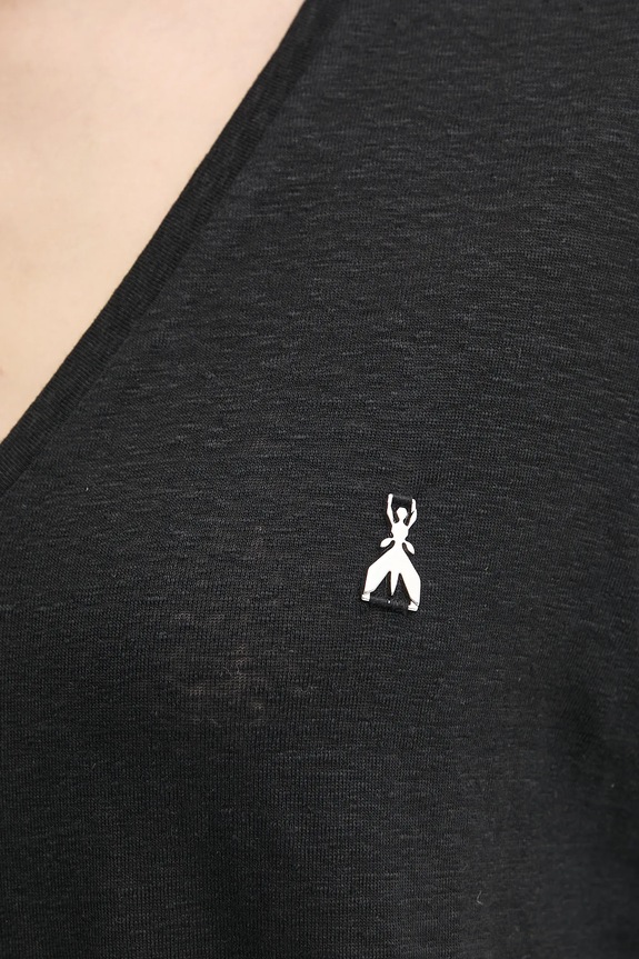 Λευκό μπλουζάκι Patrizia Pepe 2M4459.J291 μαύρο