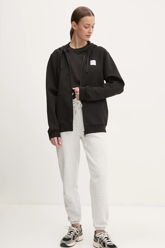 Bombažna kratka majica EA7 Emporio Armani AF13243.7X000032 črna AW25