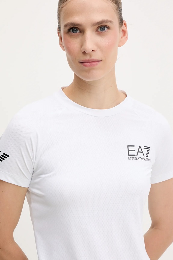 EA7 Emporio Armani t-shirt treningowy biały TJEMZ.8NTT70