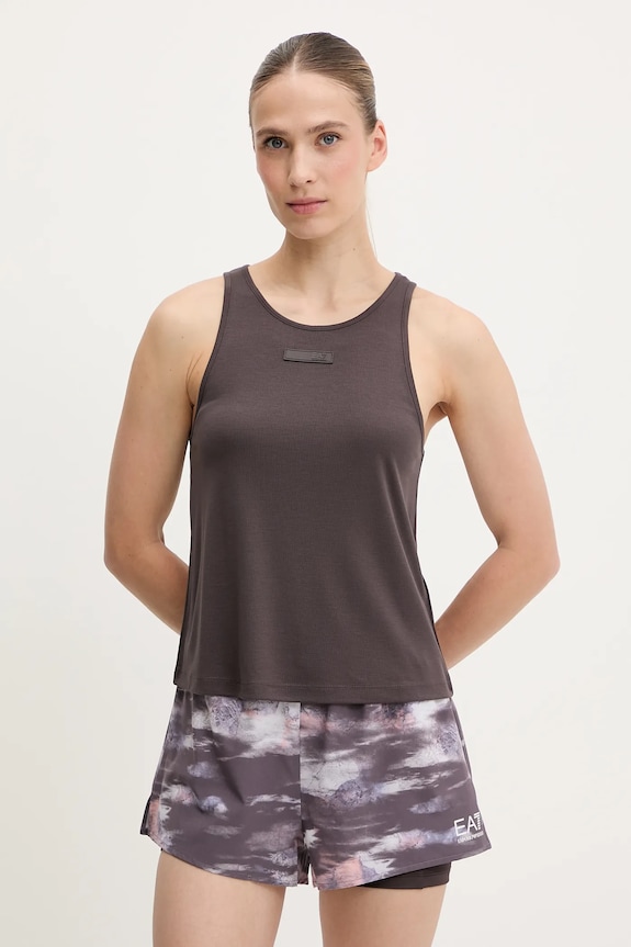 EA7 Emporio Armani top de antrenament uni maro AF12956.7W000251