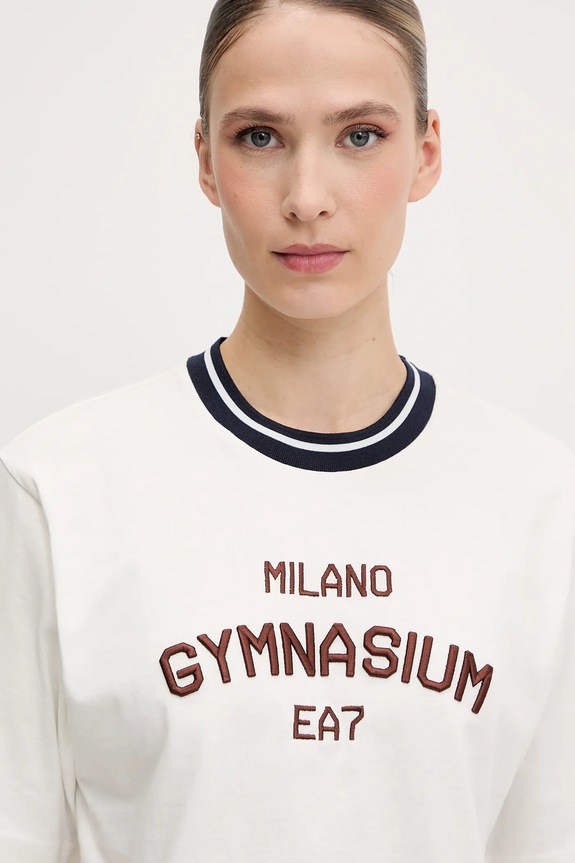 EA7 Emporio Armani t-shirt bawełniany biały AF13243.7W000148